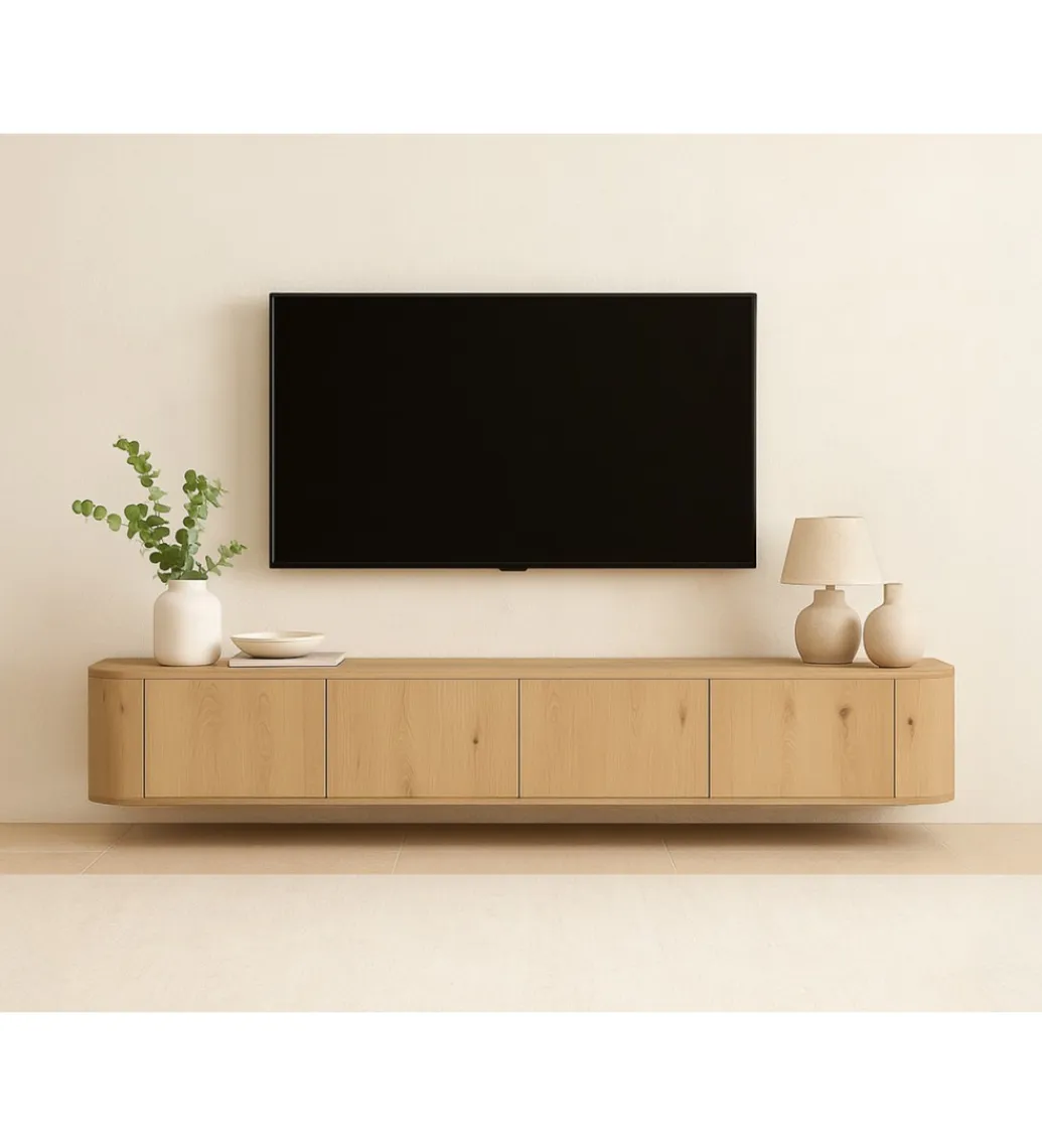 LF-Design Stolik pod TV NOVERO ZWEVEND 220 cm naturalny