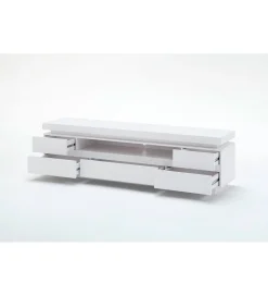 MCA Stolik pod TV OCEAN 175 cm biały z oświetleniem
