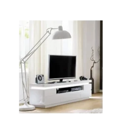 MCA Stolik pod TV OCEAN 175 cm biały z oświetleniem