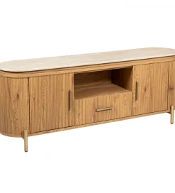 Exclusivas Stolik pod TV PAPATU 160 cm kolor dębu efekt marmuru