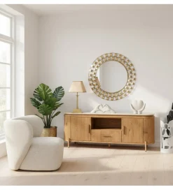 Exclusivas Stolik pod TV PAPATU 160 cm kolor dębu efekt marmuru