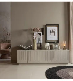 WOOOD Stolik pod TV PENCIL drewno sosny mist