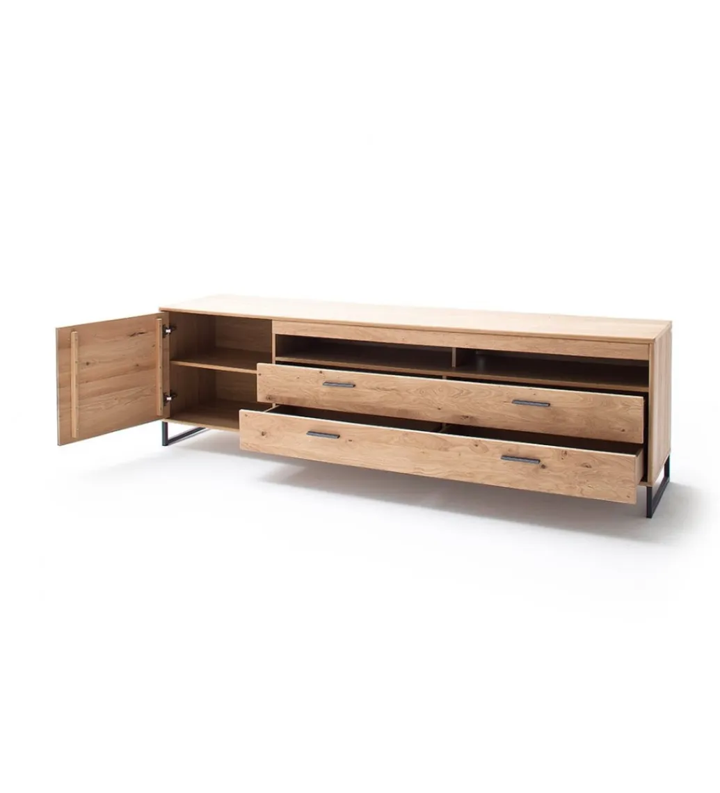 MCA Stolik pod TV PORTLAND 224 cm dębowy