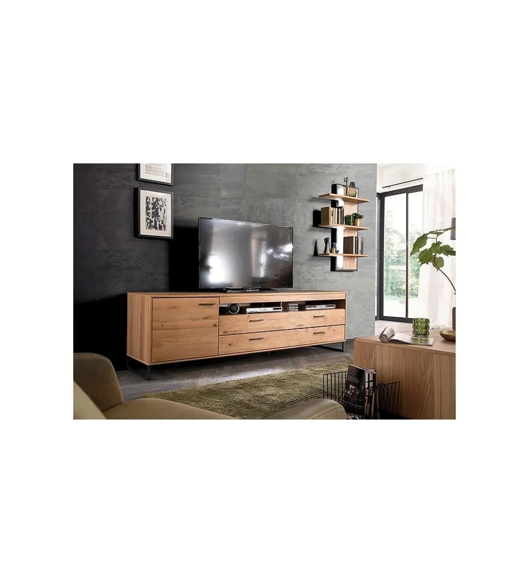 MCA Stolik pod TV PORTLAND 224 cm dębowy