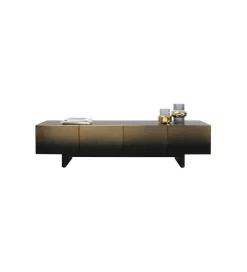KARE Stolik pod TV PREZIOSO 180 cm czarna