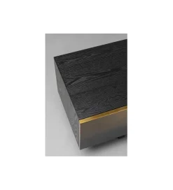 KARE Stolik pod TV PREZIOSO 180 cm czarna