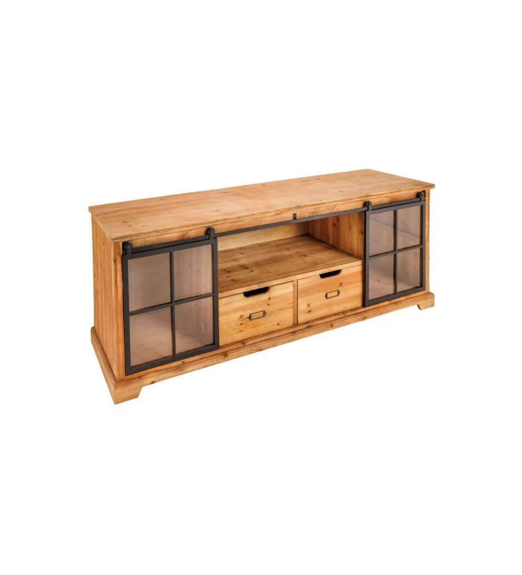 Invicta Interior Stolik pod TV RETAGIO 160 cm drewno jodła