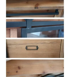 Invicta Interior Stolik pod TV RETAGIO 160 cm drewno jodła
