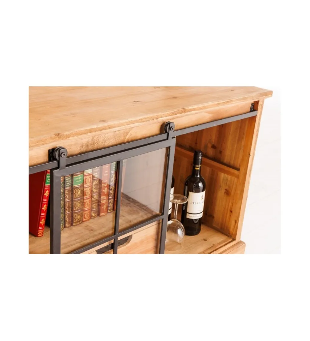 Invicta Interior Stolik pod TV RETAGIO 160 cm drewno jodła