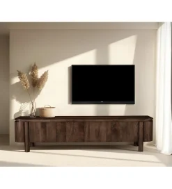 LF-Design Stolik pod TV SALANO 210 cm drewno mango brązowego