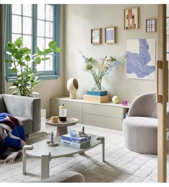 WOOOD Stolik pod TV SETTLE 200 cm drewno sosny dust