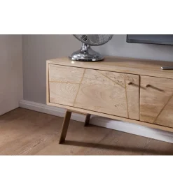 WOHNLING, GERMANY Stolik pod TV SIKAR 145 cm drewno mango