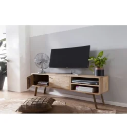WOHNLING, GERMANY Stolik pod TV SIKAR 145 cm drewno mango