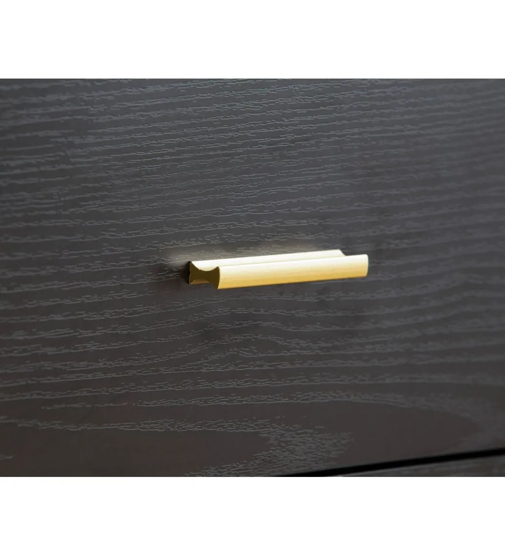 WOHNLING, GERMANY Stolik pod TV STILER 150 cm czarny