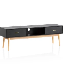 WOHNLING, GERMANY Stolik pod TV STILER 150 cm czarny