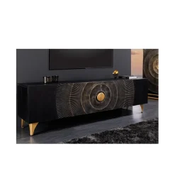 Invicta Interior Stolik pod TV SWEET GOLDEN SUNSET 180 cm drewno mango