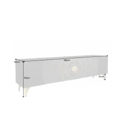 Invicta Interior Stolik pod TV SWEET GOLDEN SUNSET 180 cm drewno mango