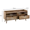 WOHNLING, GERMANY Stolik pod TV TAMI 120 cm w optyce dębu