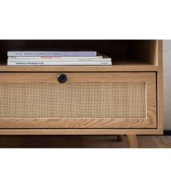 WOHNLING, GERMANY Stolik pod TV TAMI 120 cm w optyce dębu
