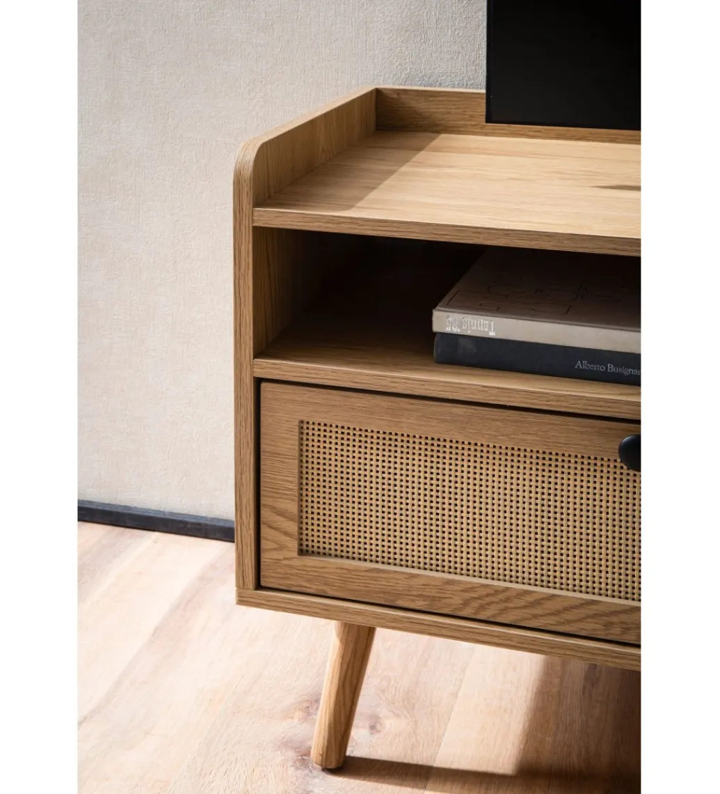 WOHNLING, GERMANY Stolik pod TV TAMI 120 cm w optyce dębu