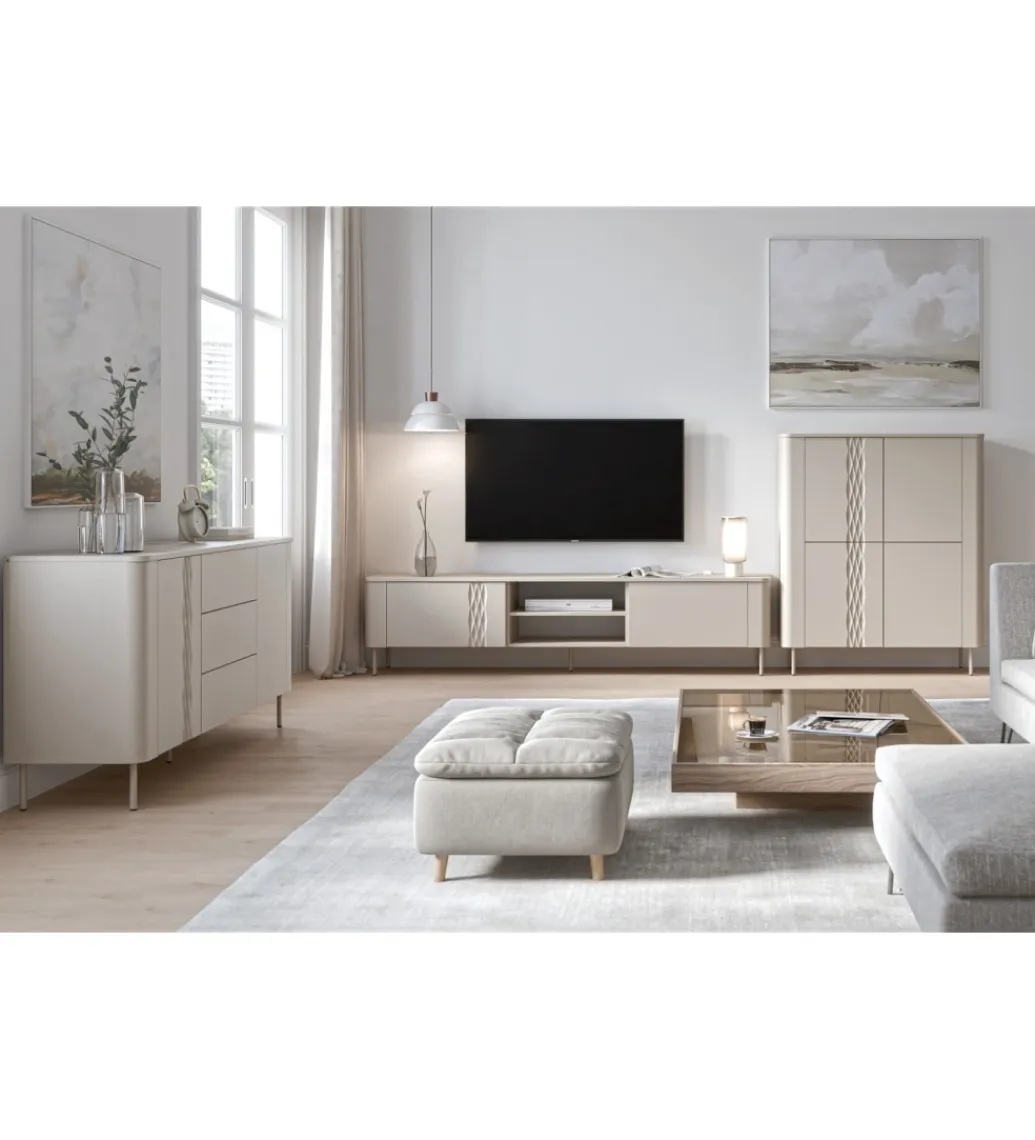 Halmar Stolik pod TV TIRANTE 160 cm kaszmir