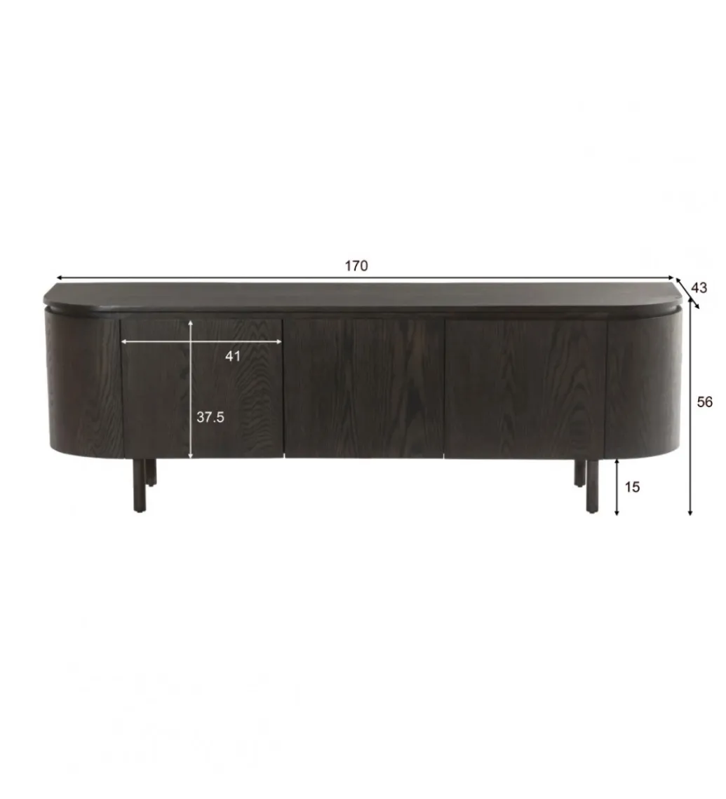 LF-Design Stolik pod TV Tobago 170 cm czarny