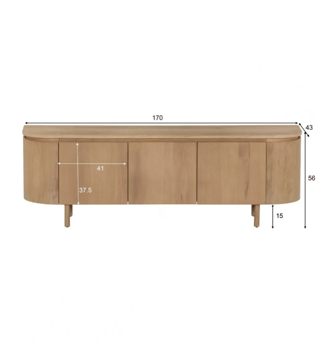 LF-Design Stolik pod TV Tobago 170 cm naturalny