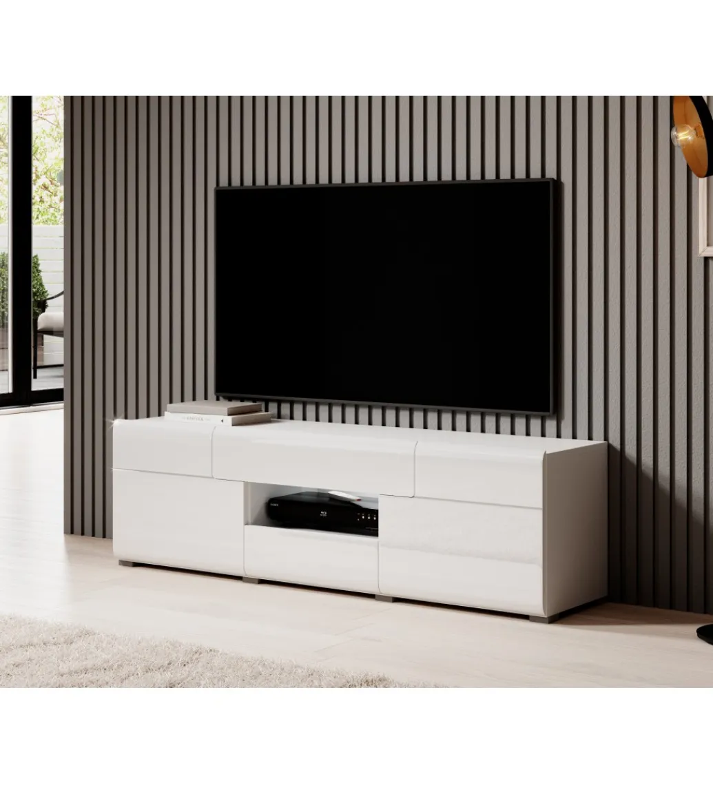Helvetia Stolik pod Tv TOLEDO 159 cm biały