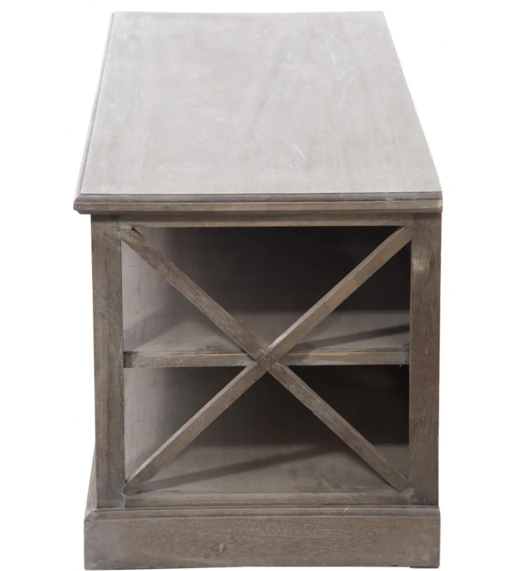 J-Line Stolik pod TV VALDES 120 cm naturalny