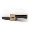 MCA Stolik pod TV VALENCIA 306 cm antracytowo naturalny