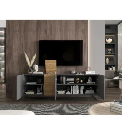 Polski Design ML Stolik pod TV VANTA 160 cm antracytowy