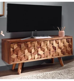WOHNLING, GERMANY Stolik pod TV VENLO 92 cm drewno sheesham