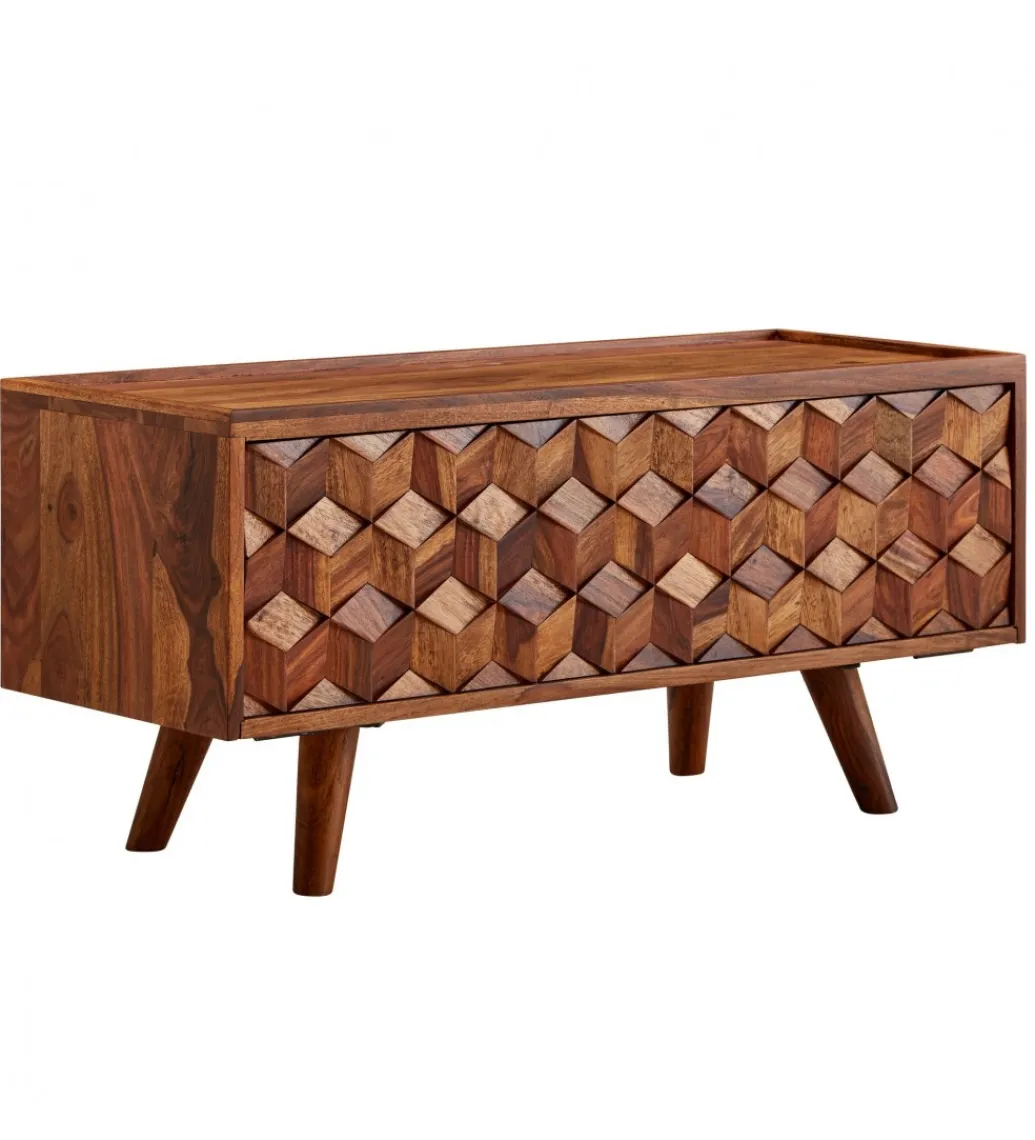 WOHNLING, GERMANY Stolik pod TV VENLO 92 cm drewno sheesham