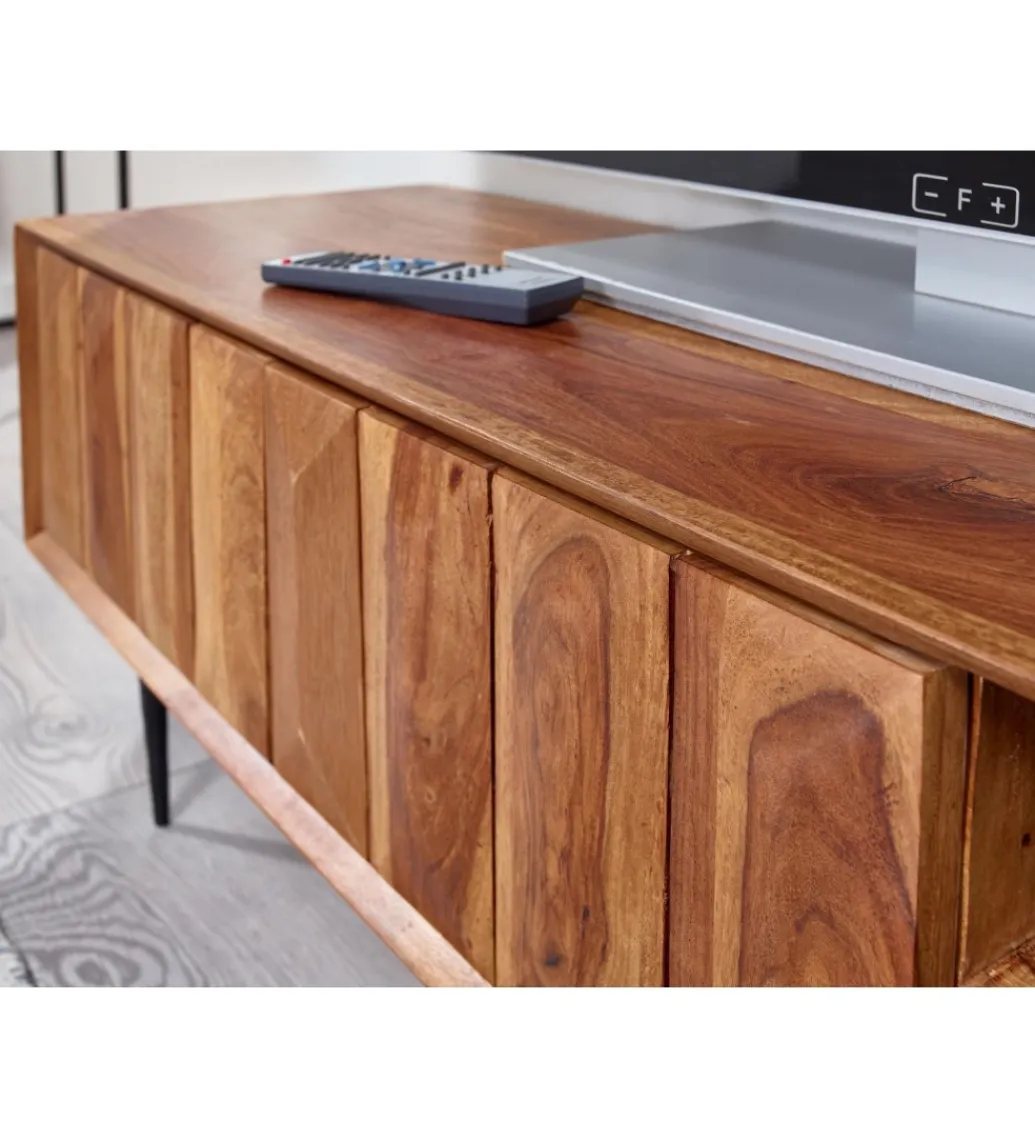 WOHNLING, GERMANY Stolik pod TV VERRES 123 cm drewno sheesham