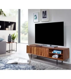 WOHNLING, GERMANY Stolik pod TV VERRES 123 cm drewno sheesham