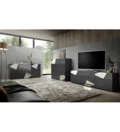 MCA Linia Włoska Stolik pod TV VITTORIA 181 cm antracytowy