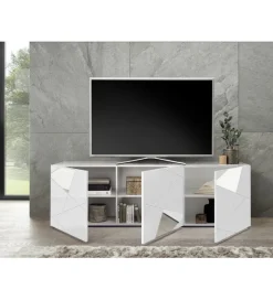 MCA Linia Włoska Stolik pod TV VITTORIA 181 cm biały