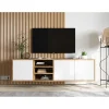Polski Design ML Stolik Pod Tv wiszący Apollo 150 Cm Biały