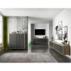 Polski Design ML Stolik Pod Tv wiszący Apollo 150 Cm antracytowy