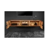 Invicta Interior - przedsprzedaż Stolik pod Tv wiszący EUFRAT Amazonas 160 cm drewno akacja