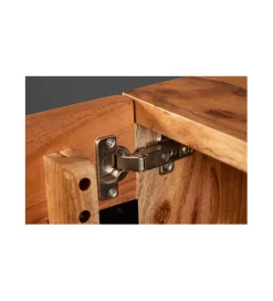 Invicta Interior - przedsprzedaż Stolik pod Tv wiszący EUFRAT Amazonas 160 cm drewno akacja