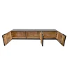 Invicta Interior Stolik pod TV wiszący ILLUSION 160 cm 3D drewno mango