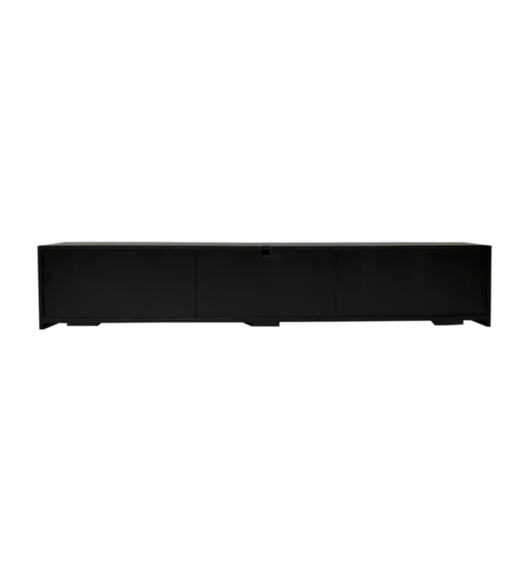 Invicta Interior Stolik pod TV wiszący ILLUSION 160 cm 3D drewno mango