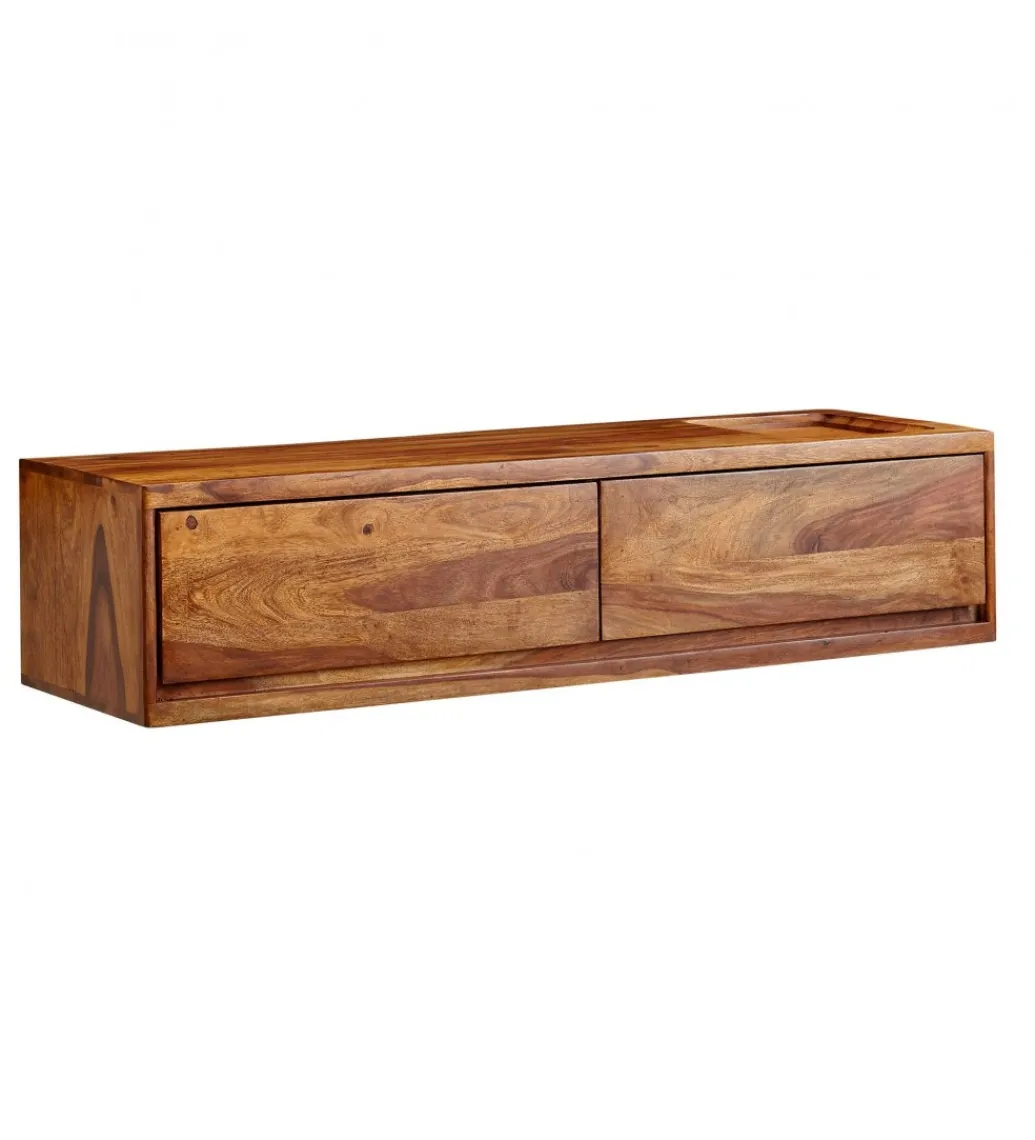 WOHNLING, GERMANY Stolik pod Tv wiszący INDIOS 108 cm drewno sheesham