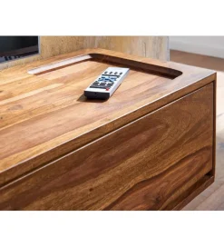 WOHNLING, GERMANY Stolik pod Tv wiszący INDIOS II 108 cm drewno sheesham