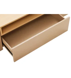 Invicta Interior Stolik pod TV wiszący LOFT 160 cm beżowa naturalna
