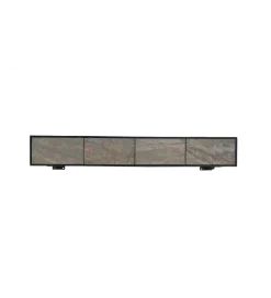 Invicta Interior Stolik pod TV wiszący MOUNTAIN SOUL 200 cm drewno akacja czarny