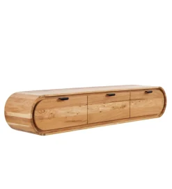 Invicta Interior - przedsprzedaż Stolik pod TV wiszący ORGANIC 160 cm drewno akacja