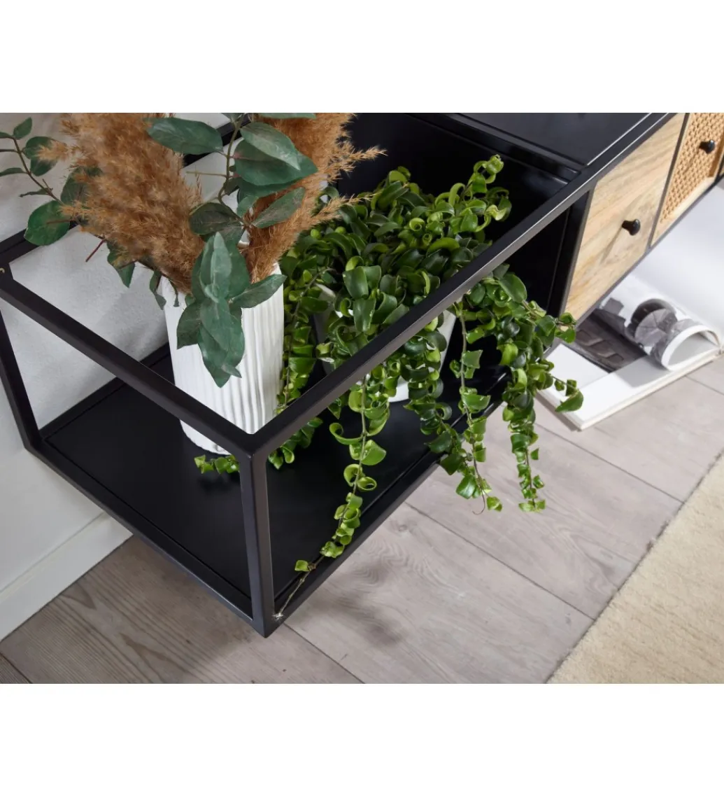 WOHNLING, GERMANY Stolik pod TV wiszący SANDINO 150 cm drewno mango