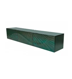 Invicta Interior Stolik pod TV wiszący SWEET GOLDEN SUNSET 160 cm drewno mango turkusowy